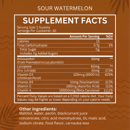 Natural Tan — Golden Glow Tanning Gummies