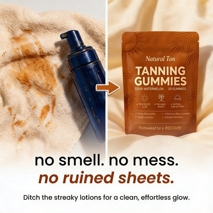 Natural Tan — Golden Glow Tanning Gummies