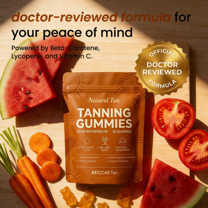 Natural Tan — Golden Glow Tanning Gummies